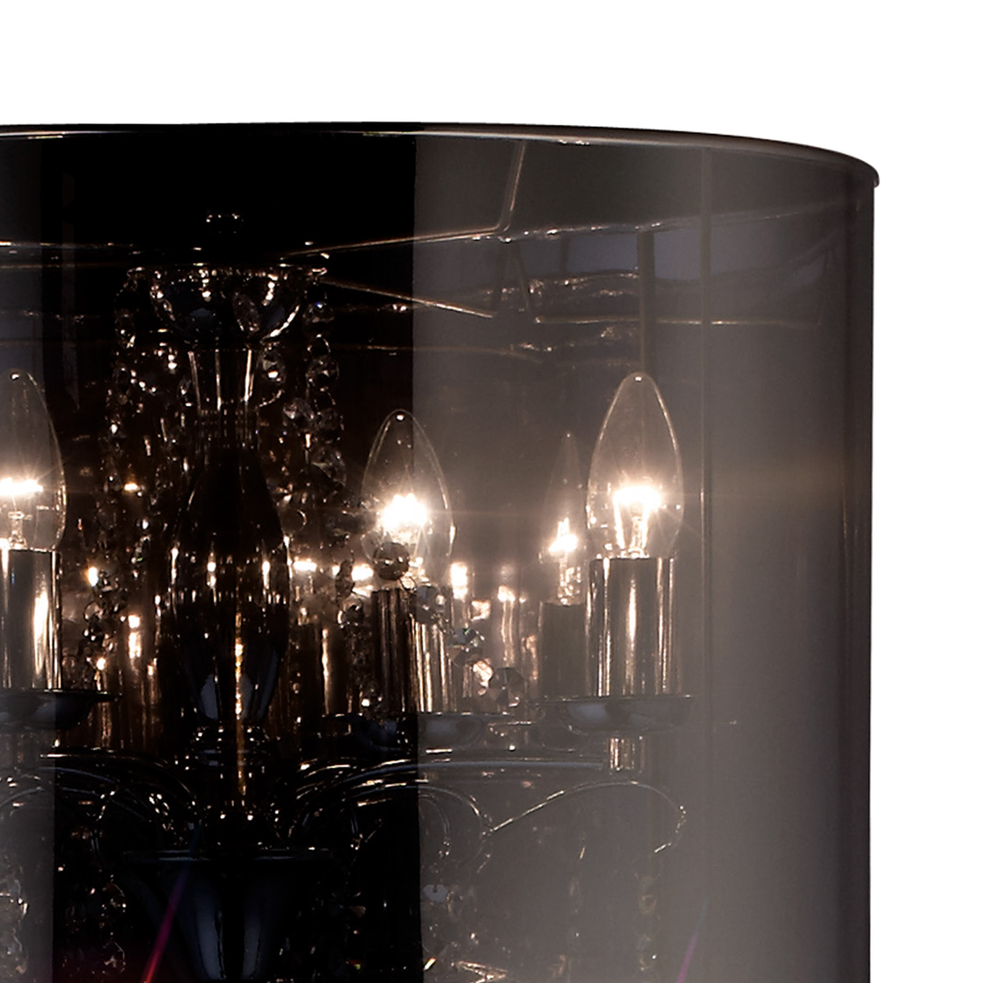Trace Crystal Floor Lamps Diyas Shaded Floor Lamps